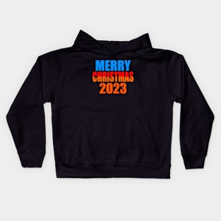 Merry Christmas 2023 Kids Hoodie